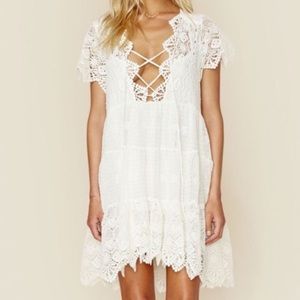 Jen's Pirate Booty Romance Crochet mini dress XS